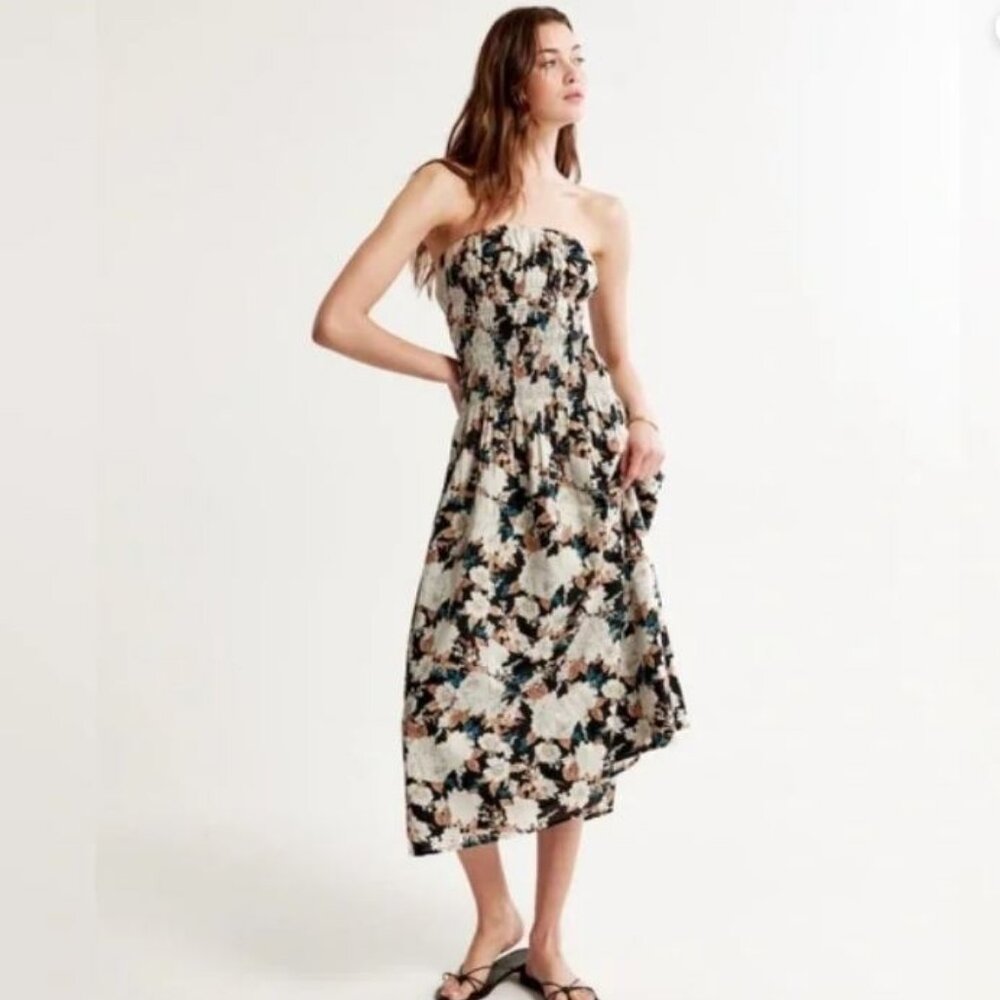 Abercrombie & Fitch Multicolor Floral Maxi Dress
